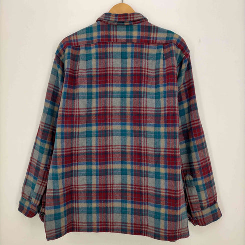 ペンドルトン PENDLETON 70s USA製 ウールチェックネルシャツ メンズ import:XL