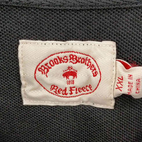 ブルックスブラザーズレッドフリース BROOKS BROTHERS REDFLEECE ロゴ刺繍 鹿の子 ポロシャツ メンズ import:XXL