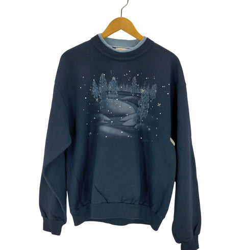 morning sun ストーン付き Mexico製クルーネックスウェット レディース JPN:M