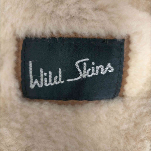 90S wild slins 韓国製 ノーカラームートンコート レディース