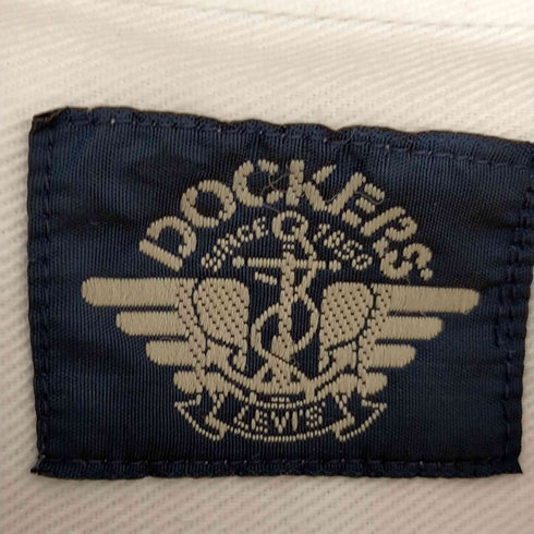 ドッカーズ DOCKERS 90s インドネシア製 バンドカラー ロングスリーブシャツ メンズ import:L