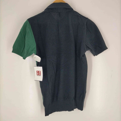 ベネトン BENETTON コットンバイカラーポロニット レディース
