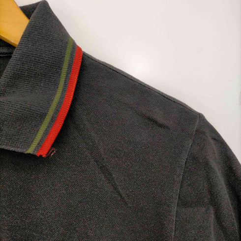 フレッドペリー FRED PERRY イタリア製 Light and Stretch ロゴ刺繍 ポロシャツ メンズ 38