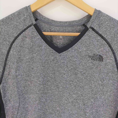 ザノースフェイス THE NORTH FACE S/S GTD MELANGE V-NECK メランジVネックTシャツ レディース import:XL