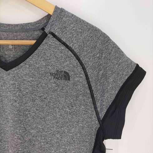 ザノースフェイス THE NORTH FACE S/S GTD MELANGE V-NECK メランジVネックTシャツ レディース import:XL