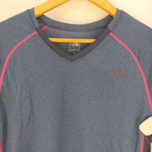 ザノースフェイス THE NORTH FACE S/S GTD MELANGE V-NECK メランジVネックTシャツ レディース import:XL