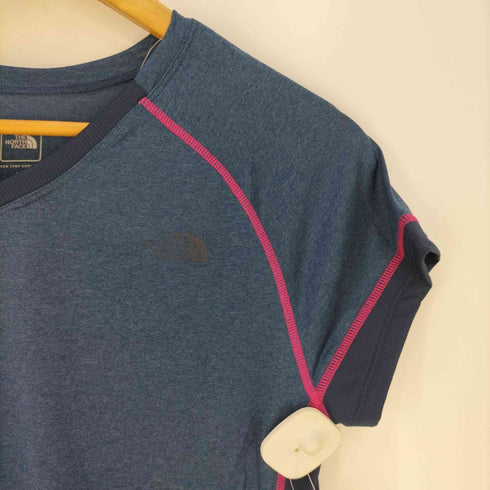 ザノースフェイス THE NORTH FACE S/S GTD MELANGE V-NECK メランジVネックTシャツ レディース import:XL