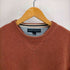 トミーヒルフィガー TOMMY HILFIGER ロゴ刺繍Vガゼットニット メンズ JPN:S
