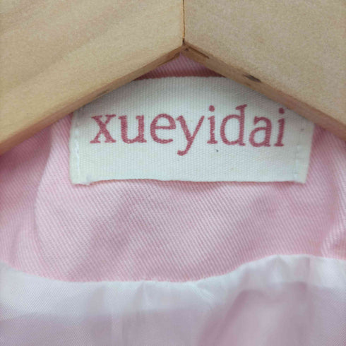 XUEYIDAI キャラクター ワッペン 刺繍 ジップアップ ブルゾン レディース