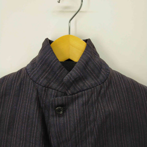コムデギャルソンコムデギャルソン COMME des GARCONS COMME des GARCONS 18SS カットオフ ストライプスタンドカラージャケット レディース JPN:S