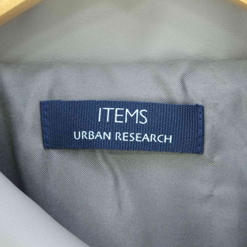 アイテムズ アーバンリサーチ ITEMS URBAN RESEARCH ヴィーガンレザーコーチジャケット メンズ JPN:L