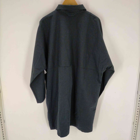 ムジラボ MUJI labo 燃えにくい素材を使った ステンカラーコート メンズ M