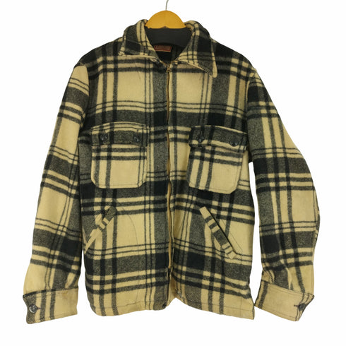 40-50S Conmar ジップ ジップアップチェックウールジャケット メンズ