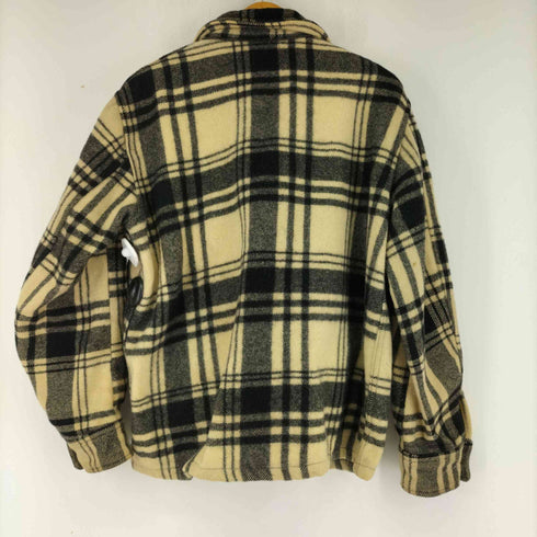 40-50S Conmar ジップ ジップアップチェックウールジャケット メンズ