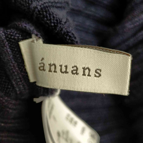 アニュアンス anuans バルーンスリーブニットドッキングワンピース レディース FREE
