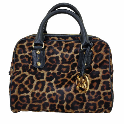 マイケルコース Michael Kors レオパード ハラコ チャーム付き 2WAYショルダーバッグ レディース