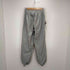 アンブロ UMBRO 00s デサント製 裾ジップ 裾ドローコード Y2K Windup Pants シルバーナイロンワイドパンツ メンズ S-M