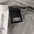 アンブロ UMBRO 00s デサント製 裾ジップ 裾ドローコード Y2K Windup Pants シルバーナイロンワイドパンツ メンズ S-M