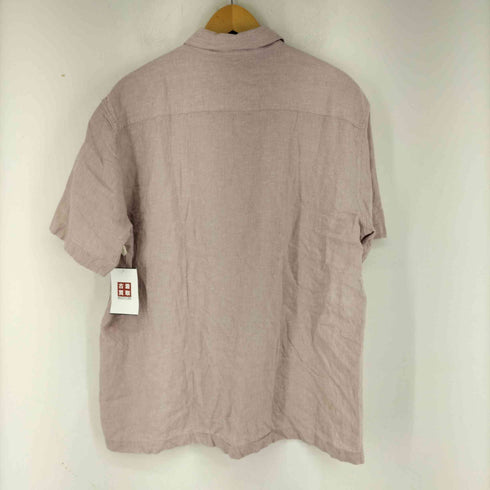 LINEN BLENDED リネンレーヨン混 S/Sシャツ メンズ 105