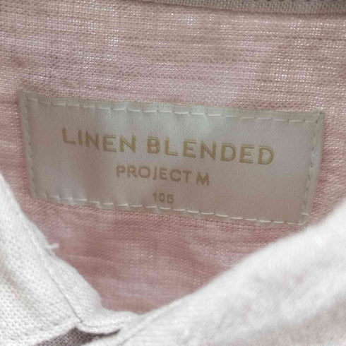 LINEN BLENDED リネンレーヨン混 S/Sシャツ メンズ 105