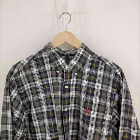 ラルフローレン RALPH LAUREN CLASSIC FIT ポニー刺繍 BDチェックシャツ メンズ JPN:L