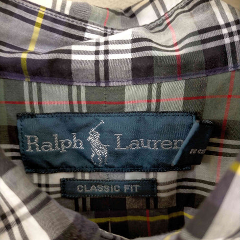 ラルフローレン RALPH LAUREN CLASSIC FIT ポニー刺繍 BDチェックシャツ メンズ JPN:L