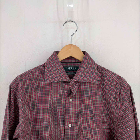 ローレンラルフローレン LAUREN RALPH LAUREN CLASSIC FIT 胸ポケット付き タータンチェックシャツ メンズ 32/33