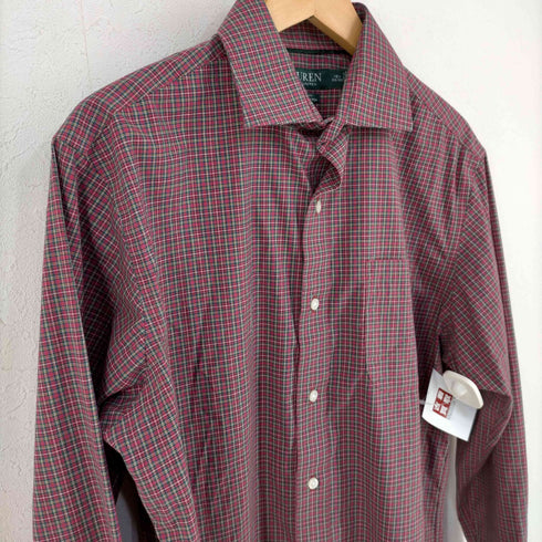 ローレンラルフローレン LAUREN RALPH LAUREN CLASSIC FIT 胸ポケット付き タータンチェックシャツ メンズ 32/33