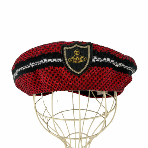 ヴィヴィアンウエストウッド アクセサリー Vivienne Westwood Accessories オーブデザインワッペン ベレー帽 メンズ S~M