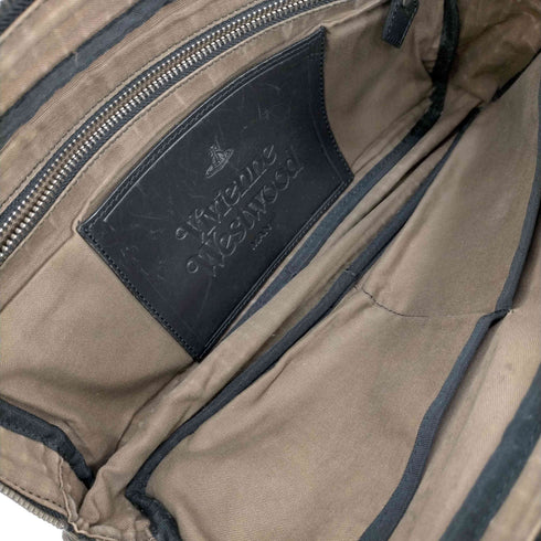 ヴィヴィアンウエストウッドマン Vivienne Westwood MAN 編み込みデザインスカルプリントショルダーバッグ メンズ ONE SIZE