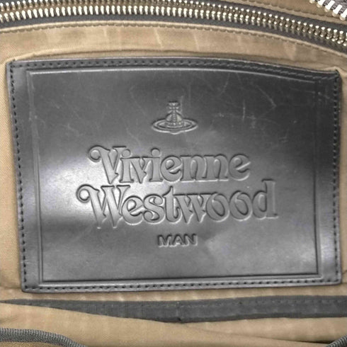 ヴィヴィアンウエストウッドマン Vivienne Westwood MAN 編み込みデザインスカルプリントショルダーバッグ メンズ ONE SIZE