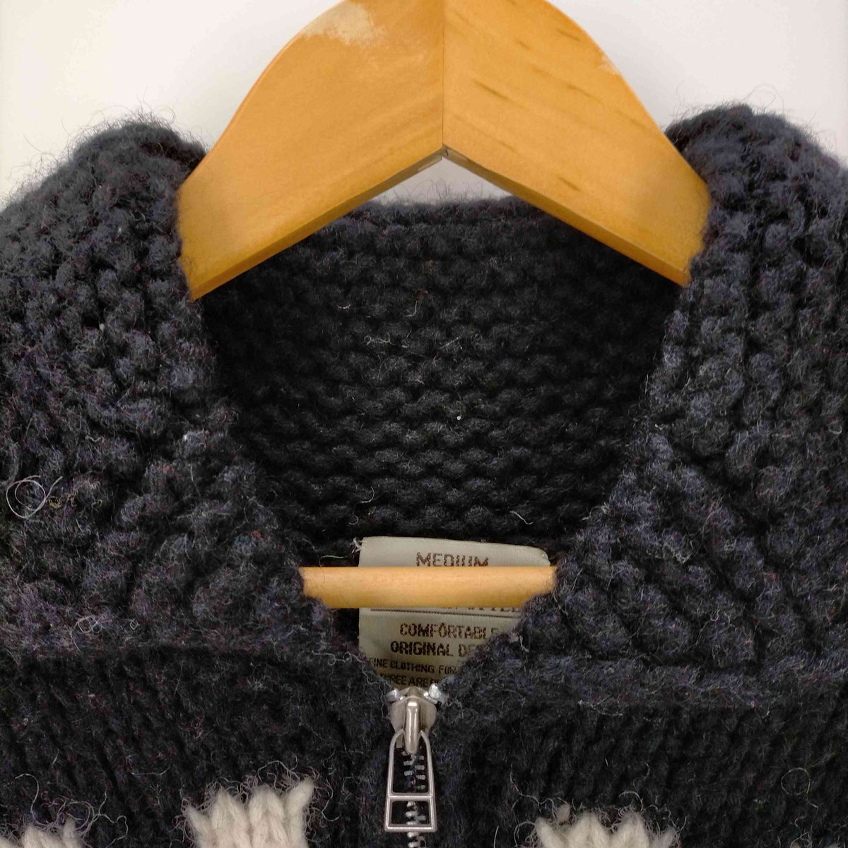 80s】 Jamaican Style ドクロ カウチンニット