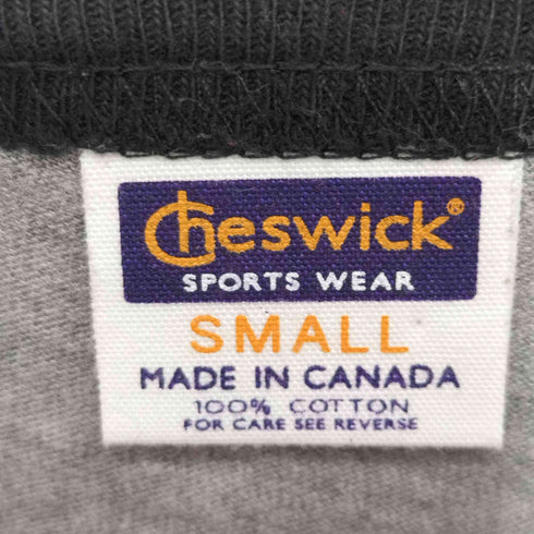 チェスウィック Cheswick ラグランスリーブ カレッジロゴ クルーネックシャツ メンズ import:S