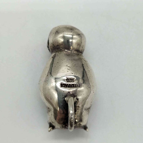 インターフェイス INTERFACE OWL&SKULL フクロウ スカル SILVER ペンダントトップ メンズ