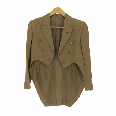 ジャンポールゴルチエフェム Jean Paul GAULTIER FEMME 90S 6B シルク リネン 燕尾 ナポレオン ジャケット レディース 40