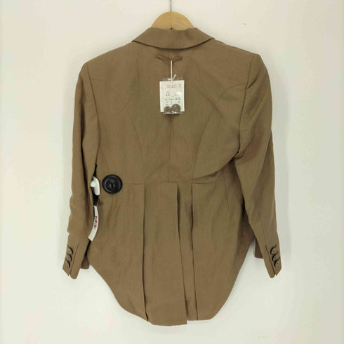 ジャンポールゴルチエフェム Jean Paul GAULTIER FEMME 90S 6B シルク リネン 燕尾 ナポレオン ジャケット レディース 40