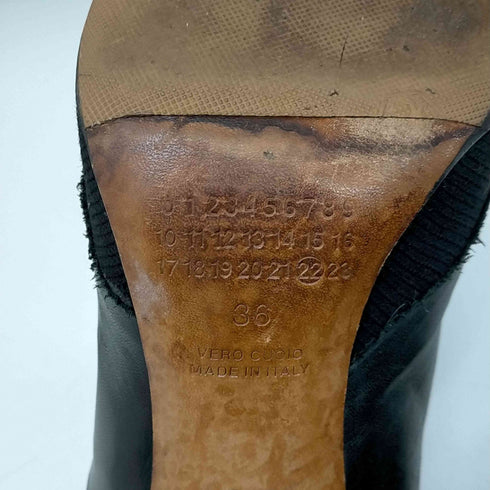 メゾンマルジェラ Maison Margiela 切替ヒールショートヒールブーツ レディース JPN:36