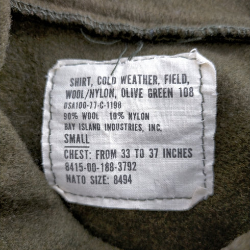 ユーエスアーミー US ARMY Wool CPO Shirt メンズ import:S