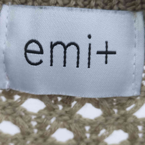 emi+ ローゲージ ニットポロシャツ レディース ONE SIZE
