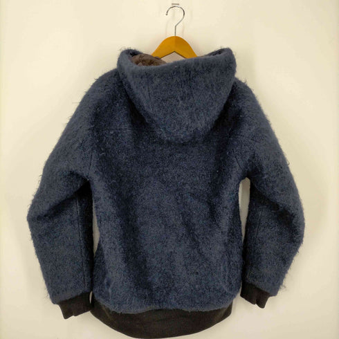 カラー kolor 14AW シャギー モヘア ウール YKKジップ ジップアップ フーディー ジャケット メンズ JPN:2