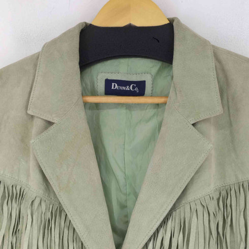 デニムアンドコー DENIM & Co. フリンジ3Bレザージャケット メンズ