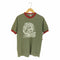 ソフェシャツ SOFFE SHIRTS 80-90s USA製 プリントリンガーTシャツ メンズ import:L