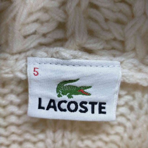 ラコステ LACOSTE ワニロゴ ジップアップ アランニット メンズ 5