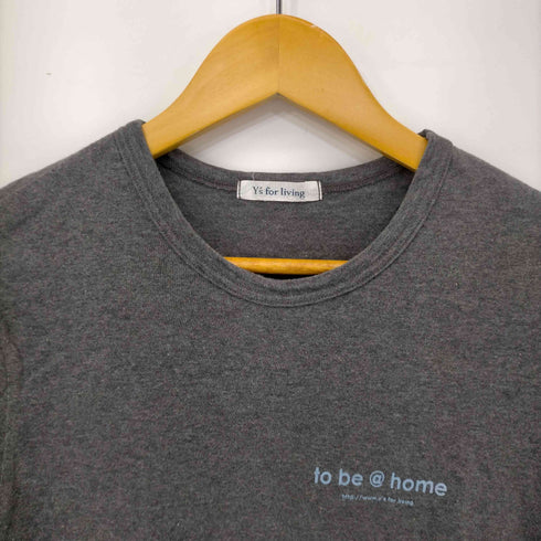 ワイズフォーリビング Ys for living プリント クルーネック Tシャツ レディース