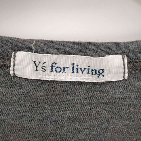 ワイズフォーリビング Ys for living プリント クルーネック Tシャツ レディース