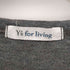 ワイズフォーリビング Ys for living プリント クルーネック Tシャツ レディース