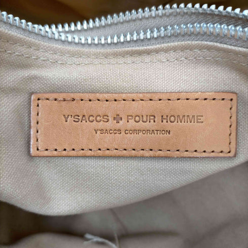 イザックプールオム Y'SACCS POUR HOMME 2WAY キャンバス地 ショルダーバック メンズ