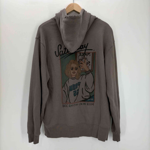 カンビオ CAMBIO Print Hoodie - Saturday メンズ JPN:L