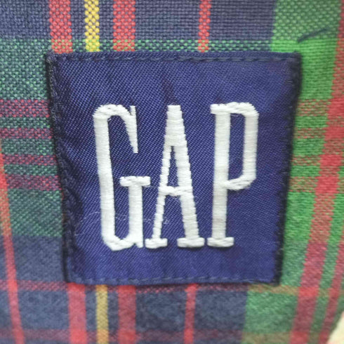ギャップ Gap 90-00s OLD GAP MADE IN NORTHERN MARIANA ISLAND USA ボタンダウンチェックシャツ メンズ import:XL