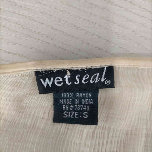 wet seal スパンコール シアーレーヨンシャツ レディース